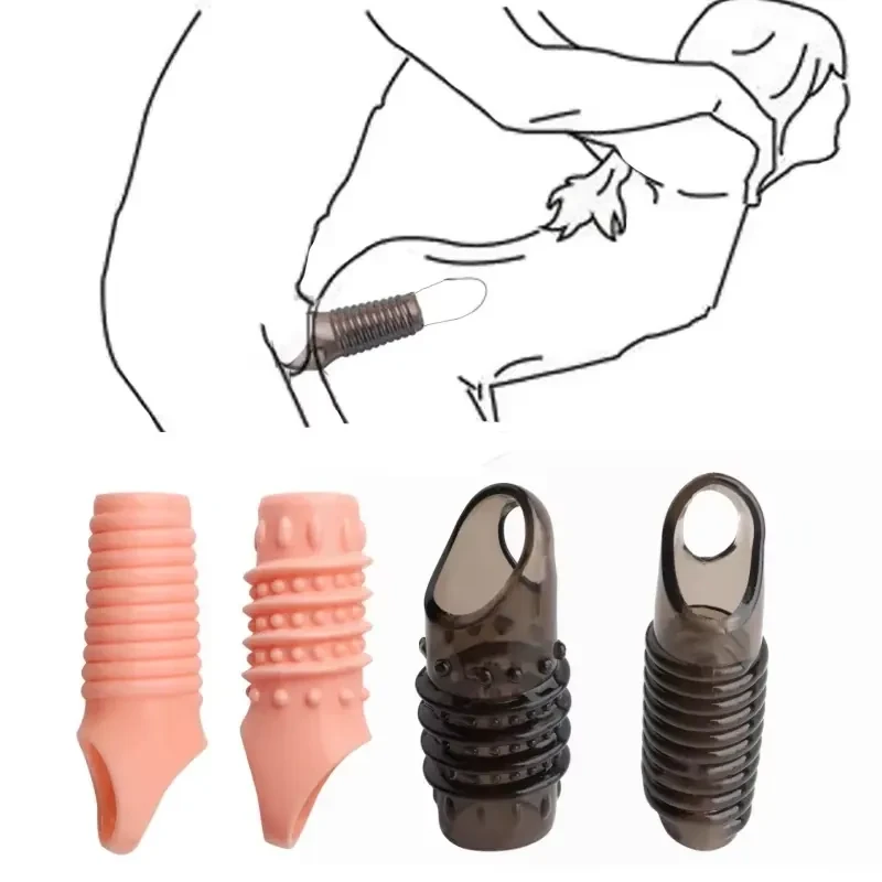 plug anal double stimulation erection silicone