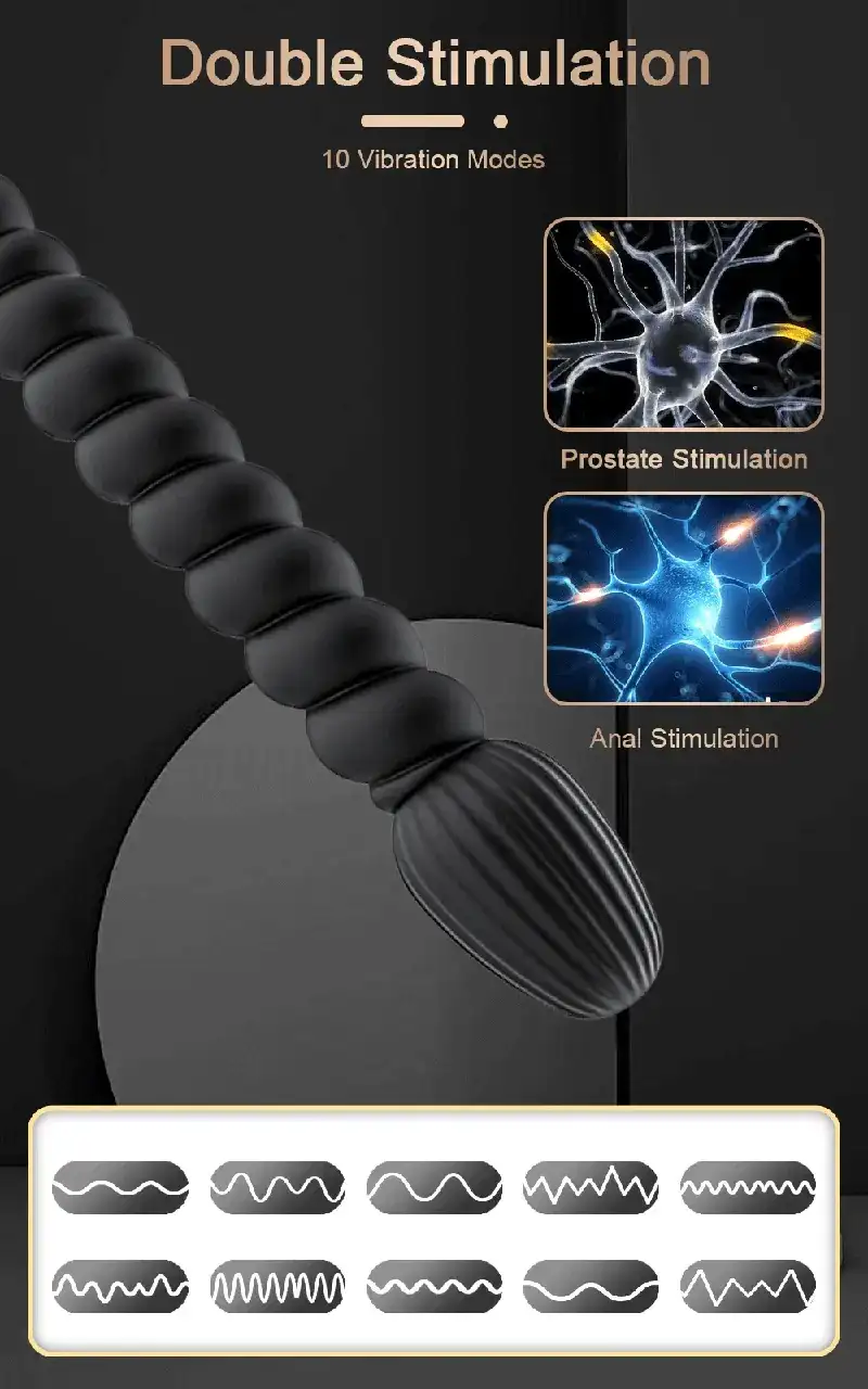 plug anal double stimulation silicone