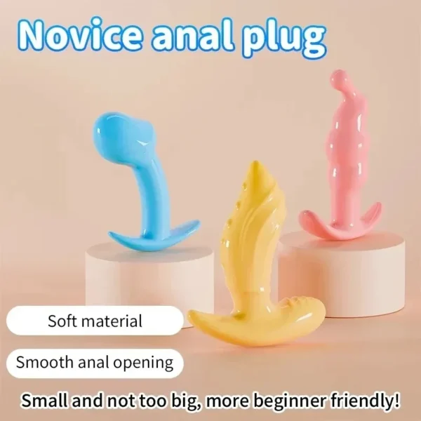 plug anal doux set silicone