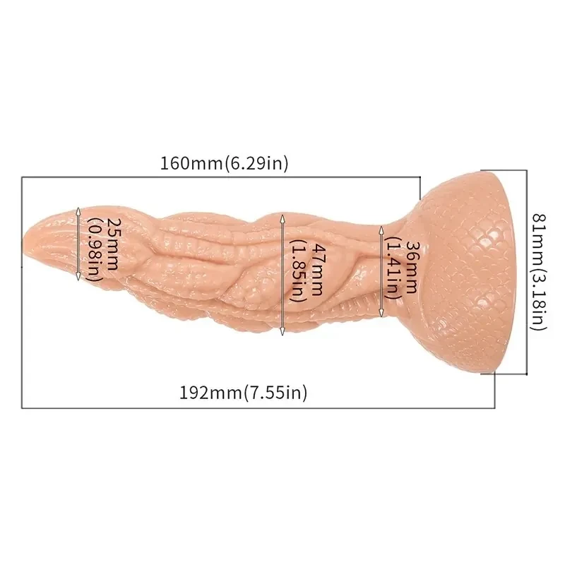 plug anal dragon scale pvc noir