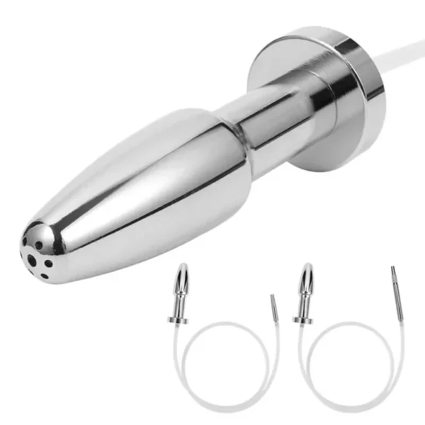 plug anal en acier inoxydable avec design humanisé