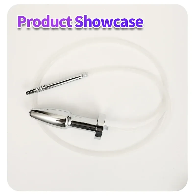 plug anal en acier inoxydable avec tuyau long