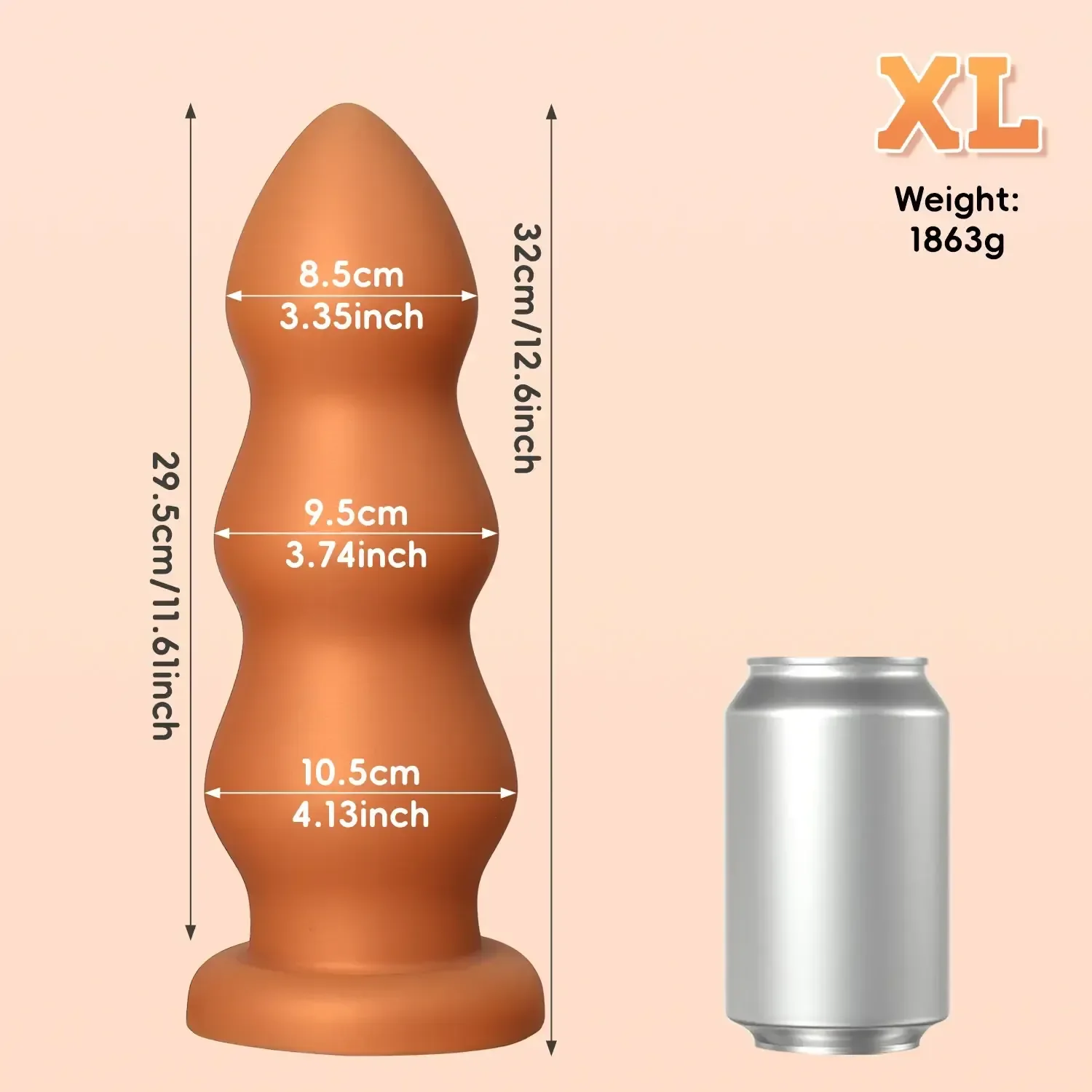 plug anal en silicone avec base ventouse