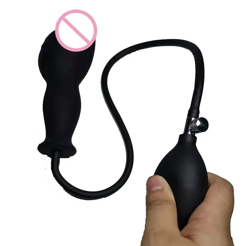 plug anal en silicone gonflable etanche