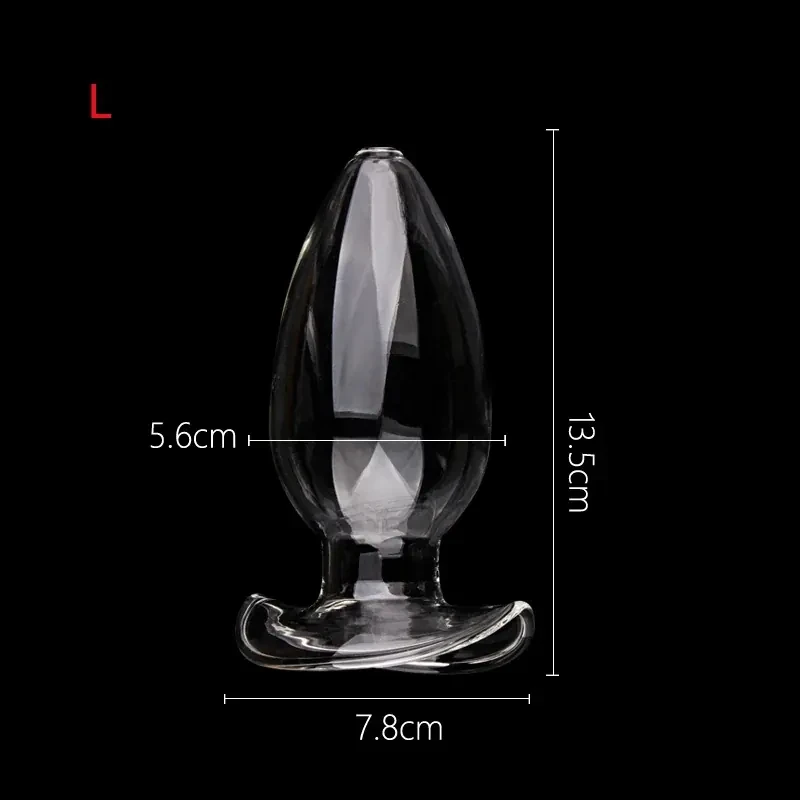 plug anal en verre elegant et lisse