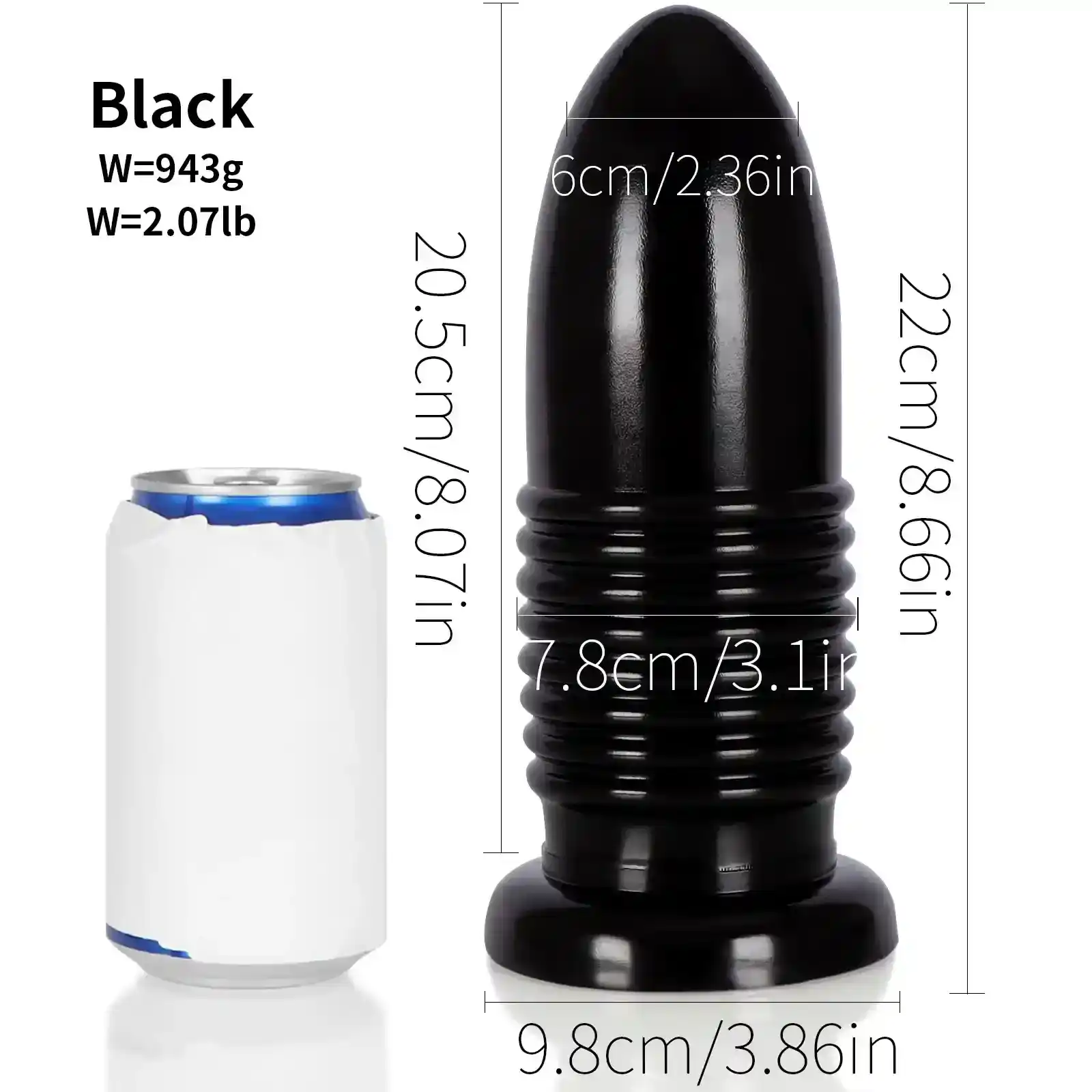 plug anal entrainement plastique ventouse 20