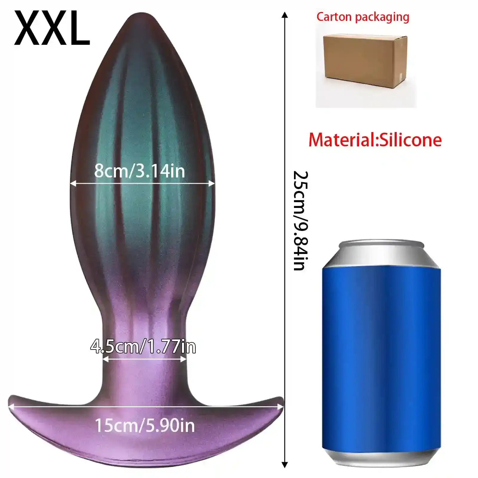 plug anal fantaisie realiste en silicone