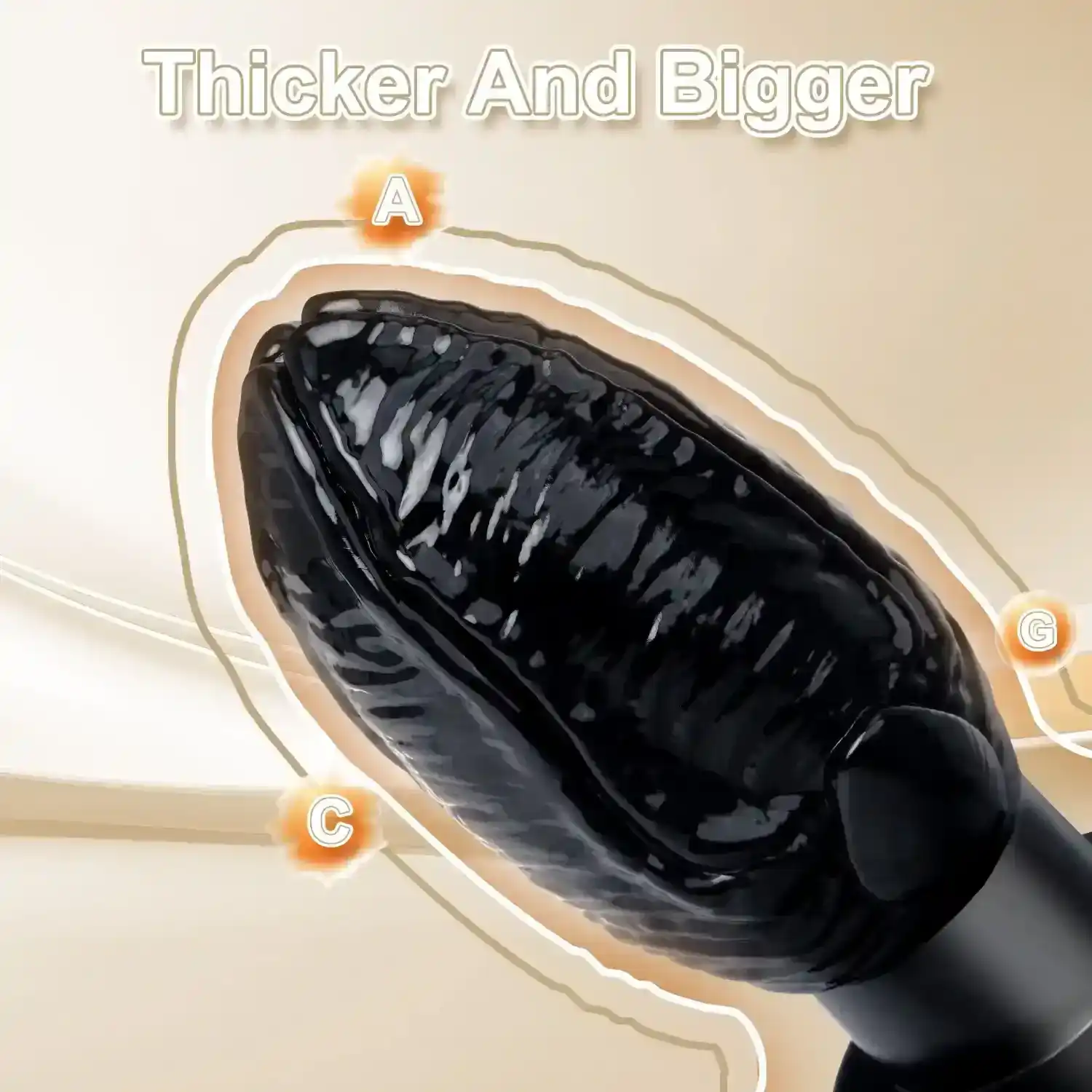 plug anal fist pvc texture ergonomique