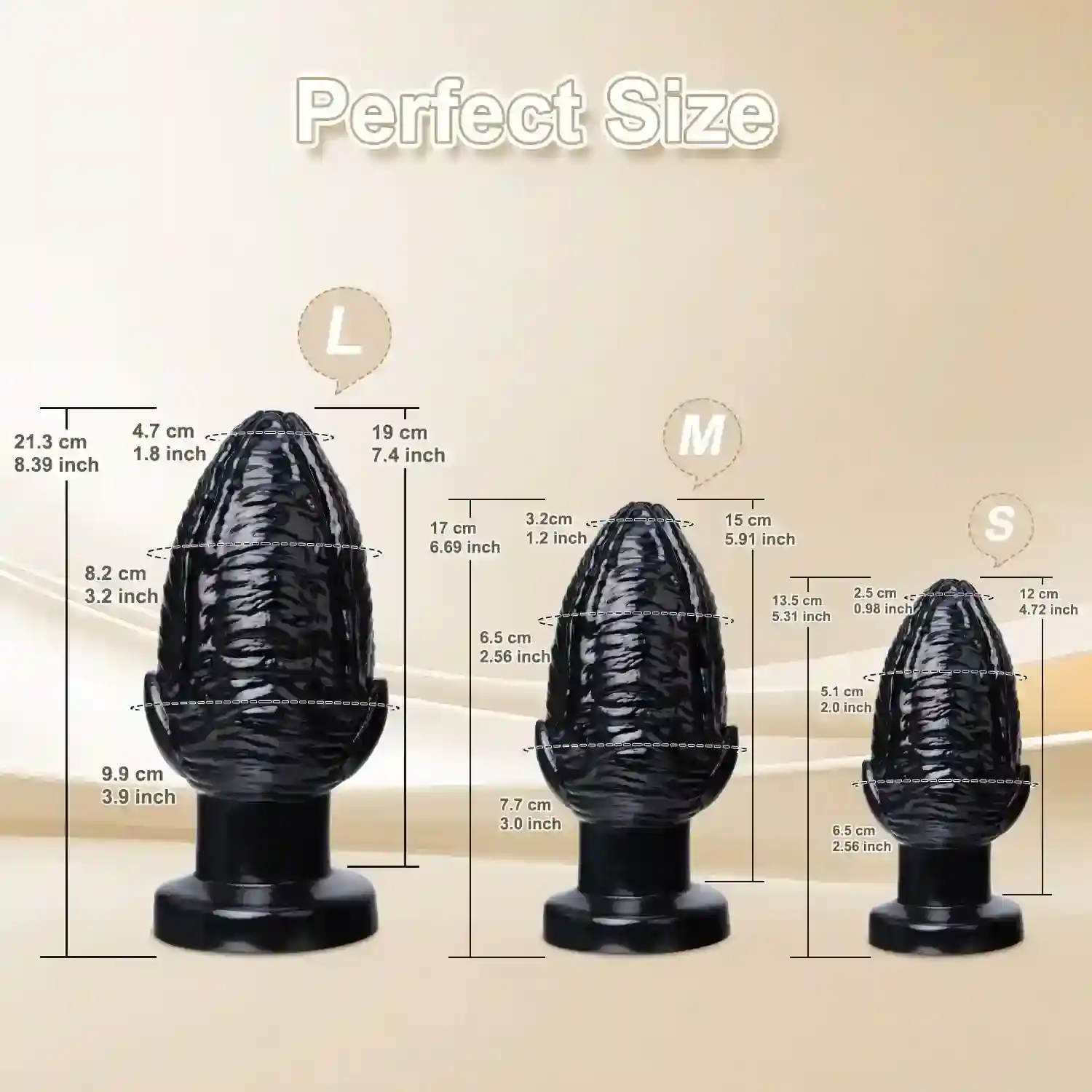 plug anal fist pvc texture stimulation profonde