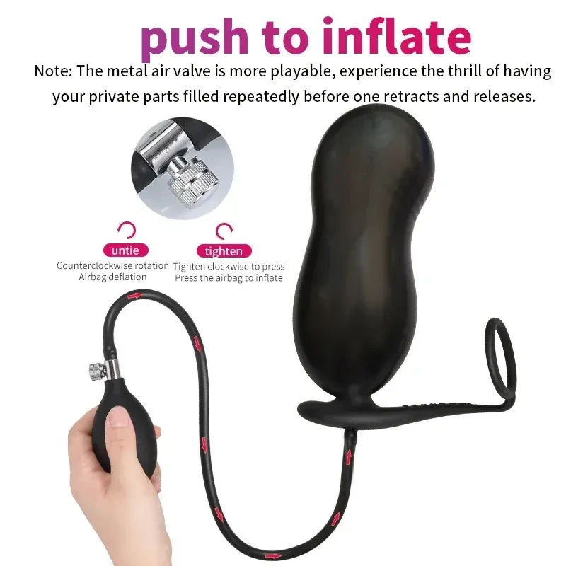 plug anal gonflable 3 cm largeur