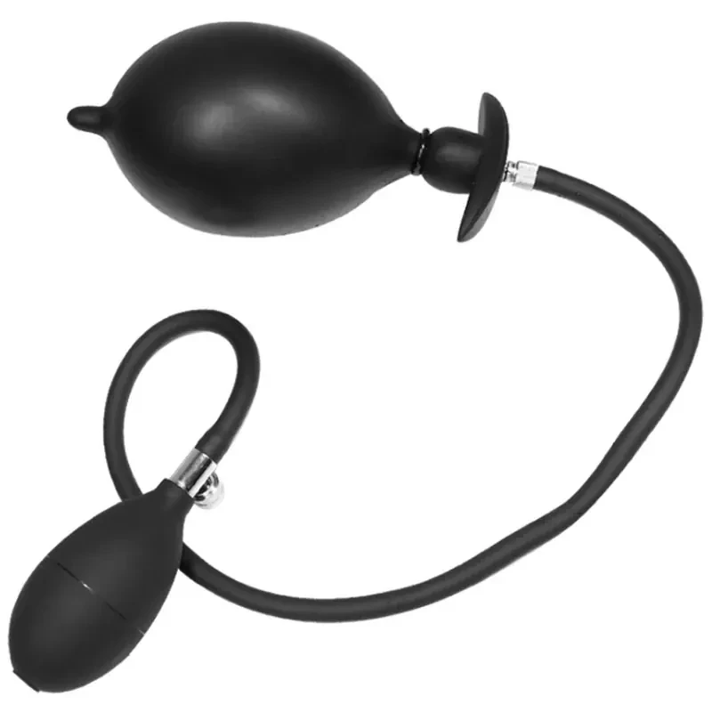 plug anal gonflable bille metallique lestee 3