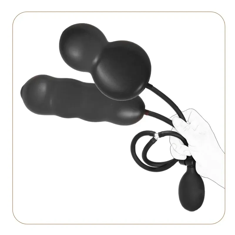 plug anal gonflable controle manuel pompe