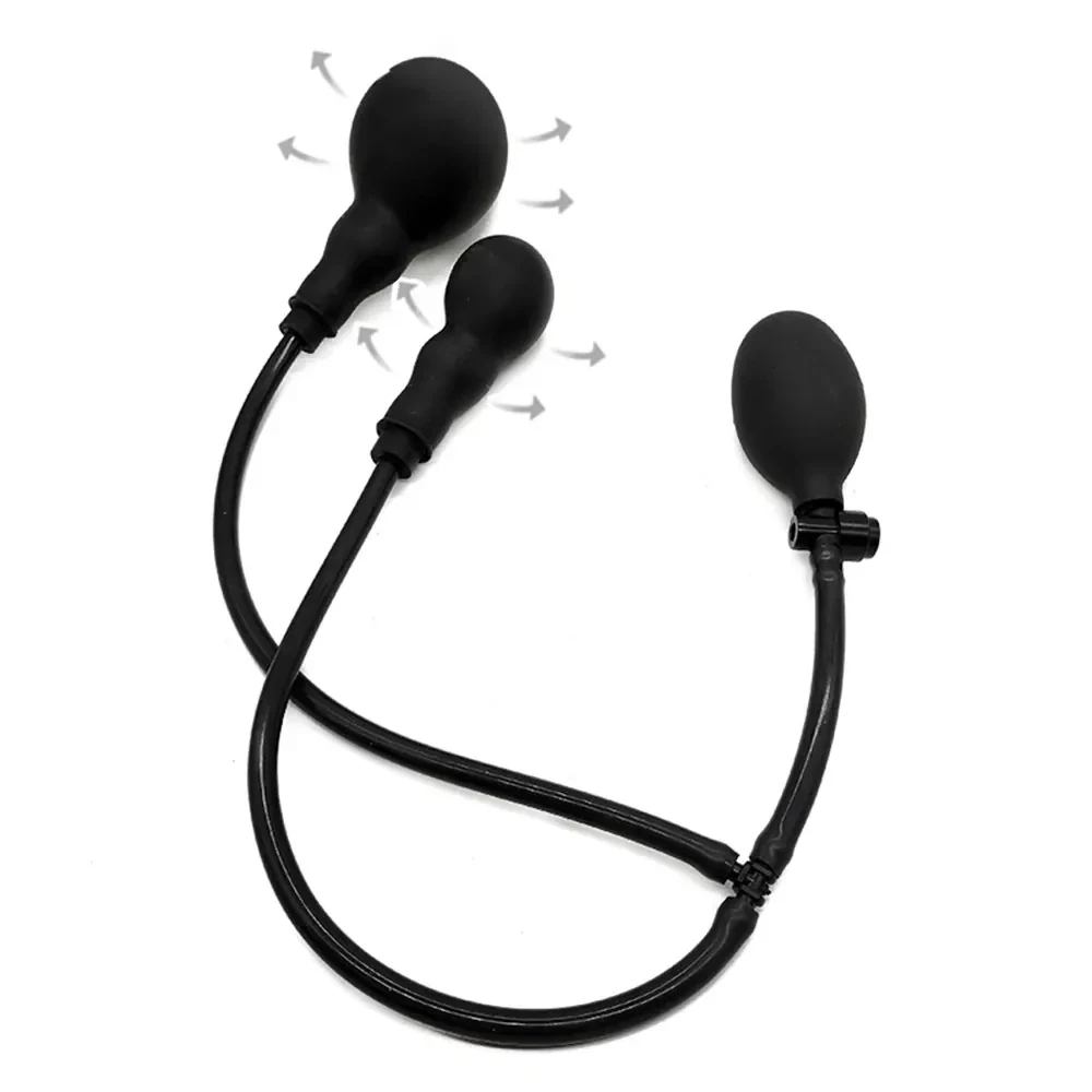 plug anal gonflable double insertion