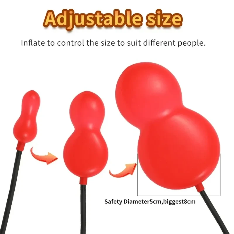 plug anal gonflable expansion progressive caoutchouc