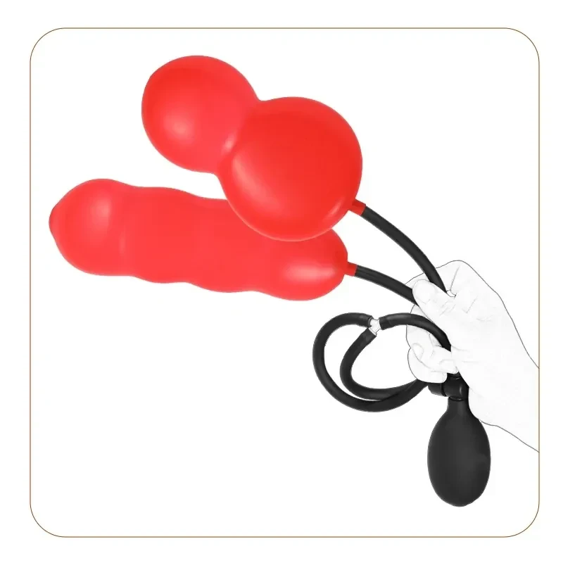 plug anal gonflable expansion progressive nitrile
