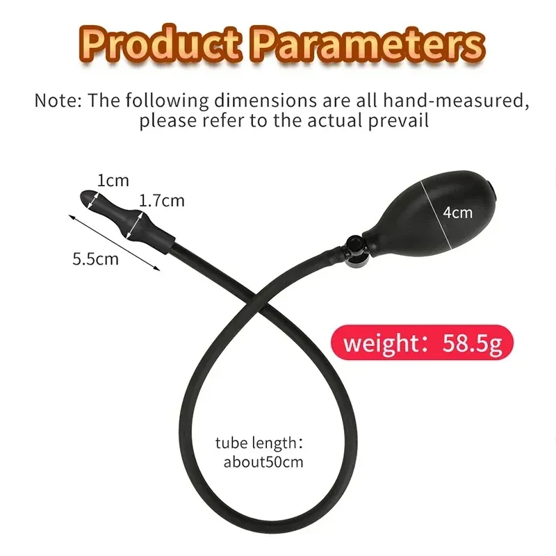 plug anal gonflable expansion progressive plastique