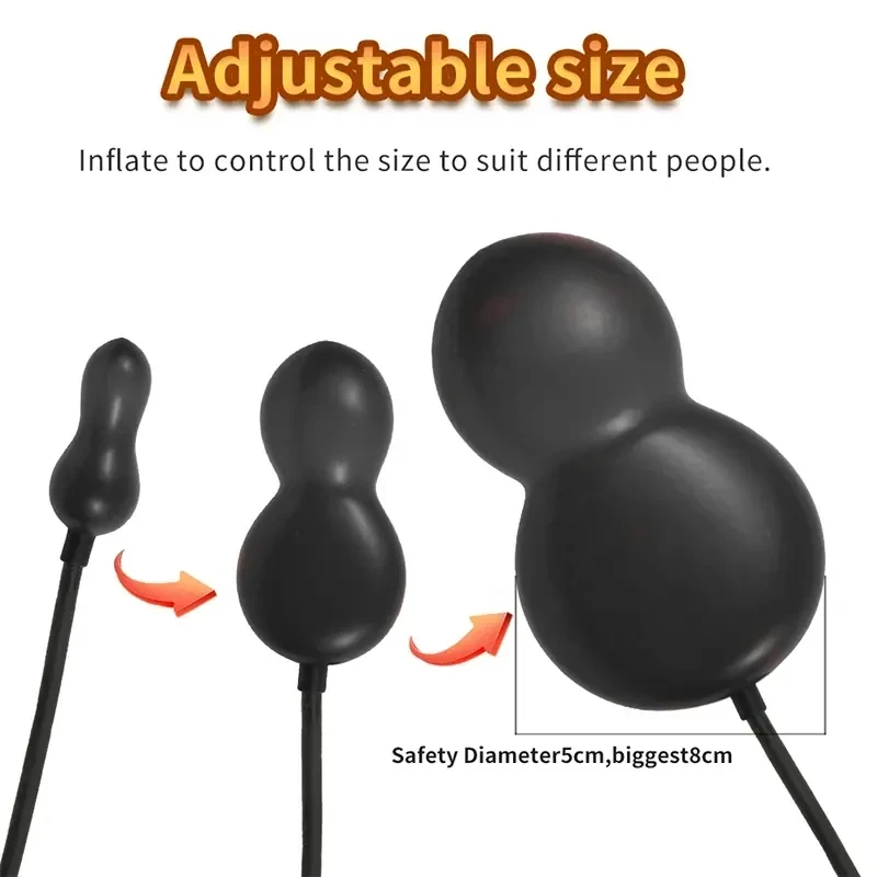 plug anal gonflable expansion progressive polyethylene