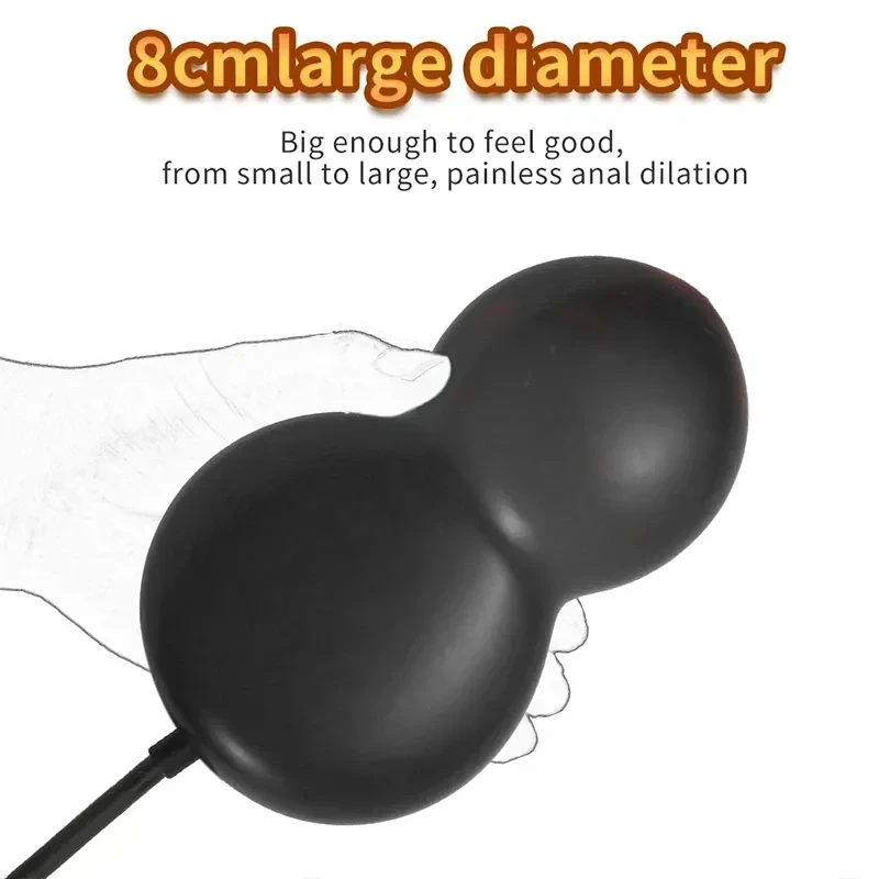 plug anal gonflable expansion progressive polyurethane