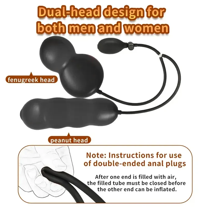plug anal gonflable expansion progressive vinyle