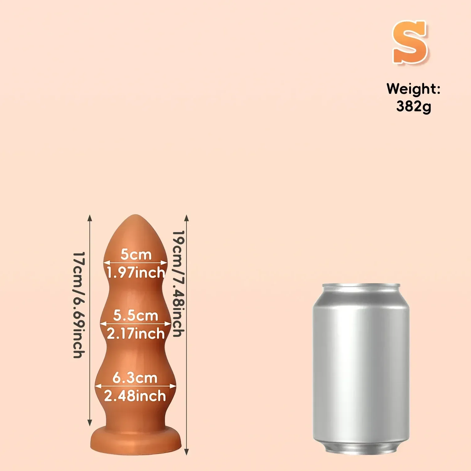 plug anal gradue en silicone medical
