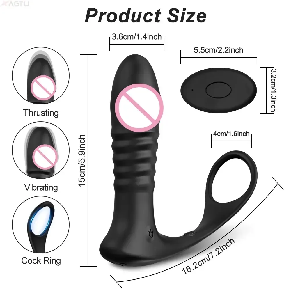 plug anal homme telecommande vibrations multiples