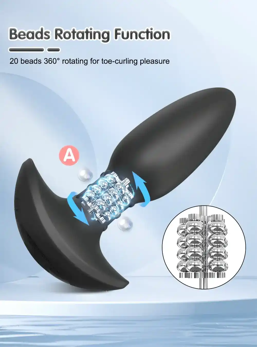 plug anal incurve telecommande pour prostate