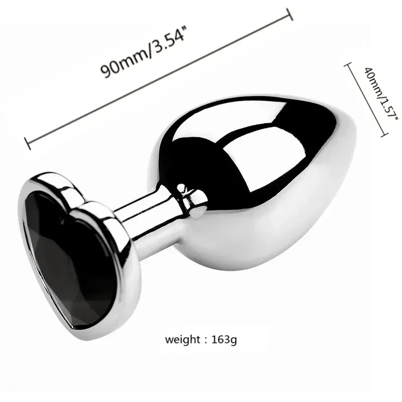 plug anal metal lisse pour femme