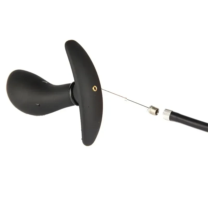 plug anal noir gonflable bille lourde interne 1