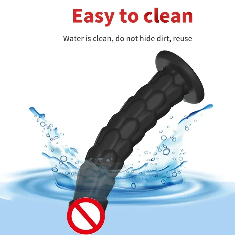 plug anal noir texture ecaille silicone