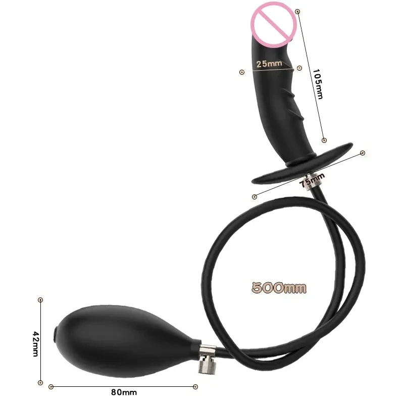 plug anal polymere doux leste noir extensible 2