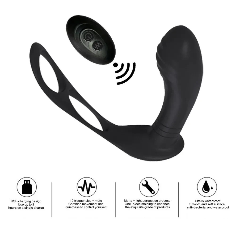 plug anal prostate confortable en silicone