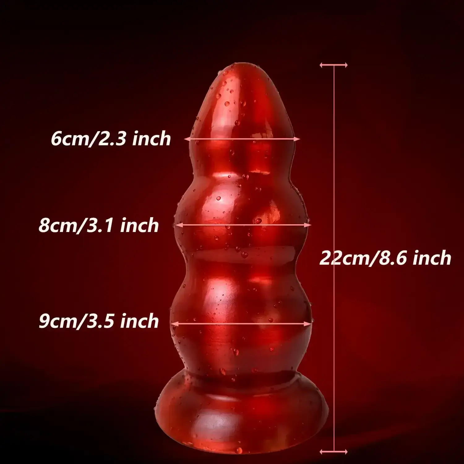 plug anal pvc large texture