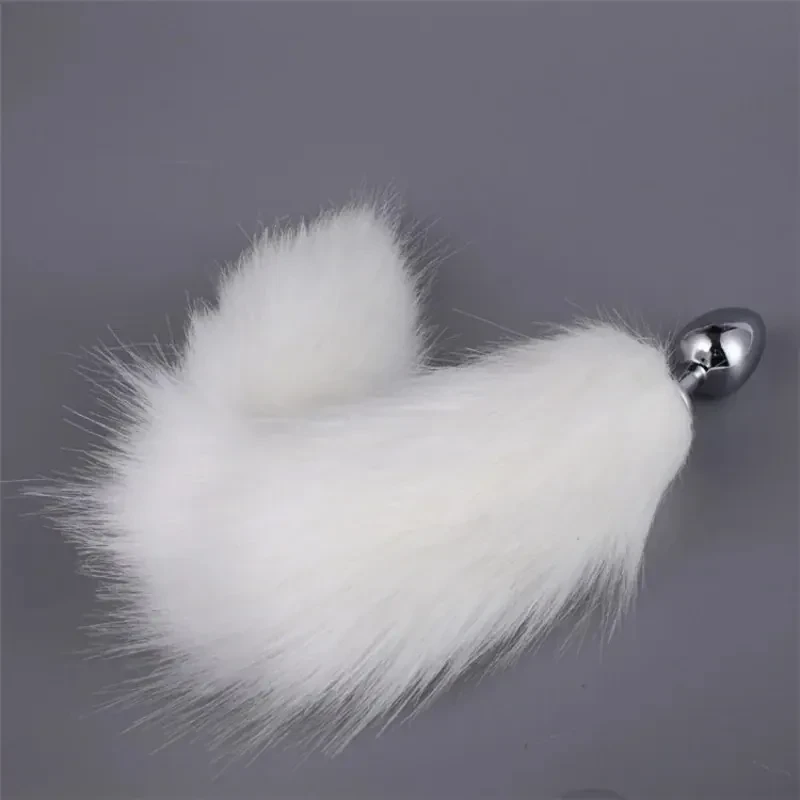 plug anal queue de renard métal pour femme