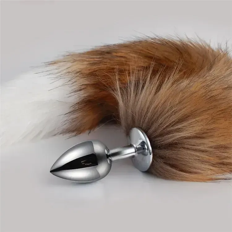 plug anal queue de renard métal sexy