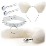 plug anal queue renard acier pour couple