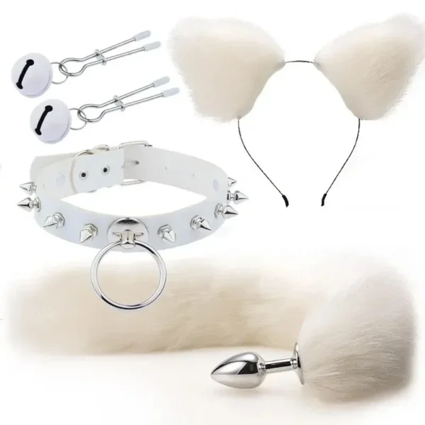 plug anal queue renard acier pour couple