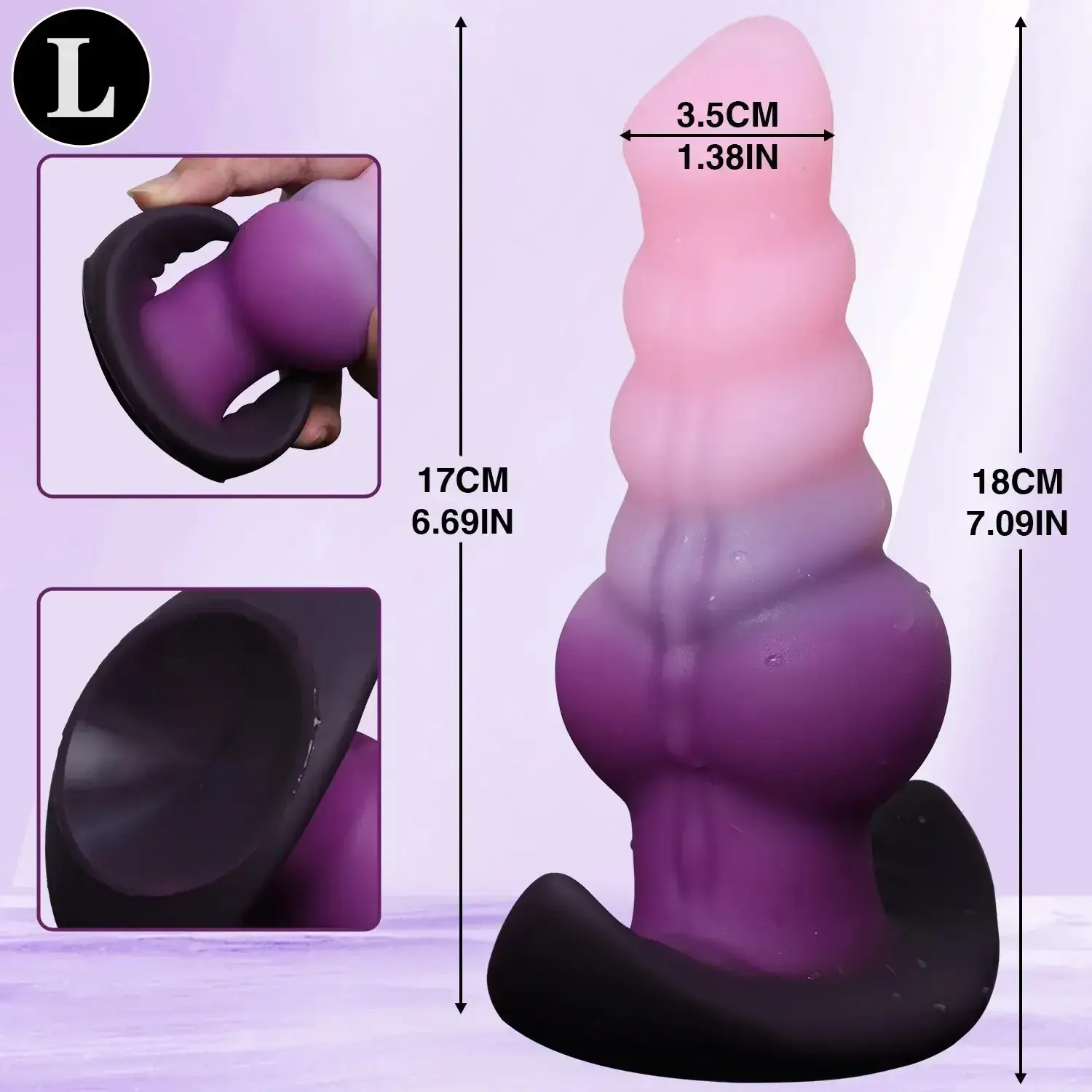 plug anal réaliste silicone médical ø 2.5cm