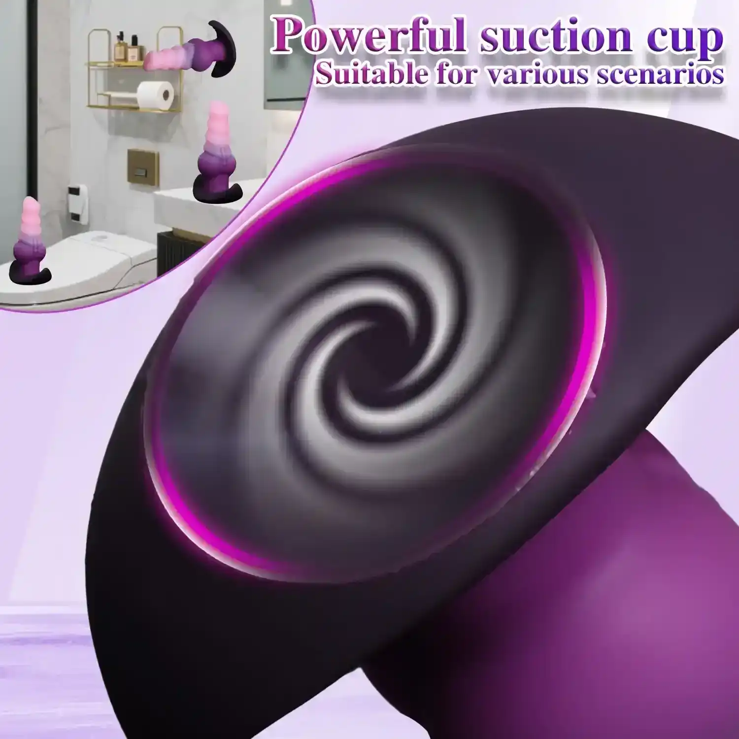plug anal realiste silicone ventouse point g