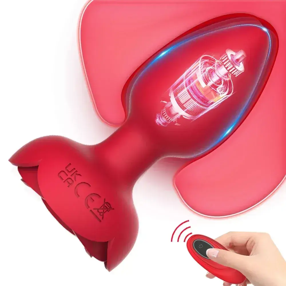 plug anal rose avec lumieres led