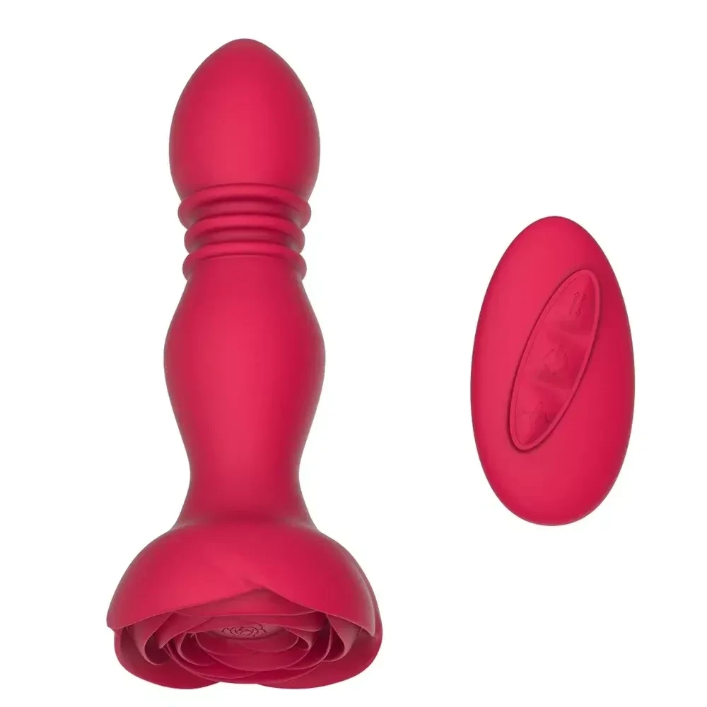 plug anal rose silicone medical telescopique