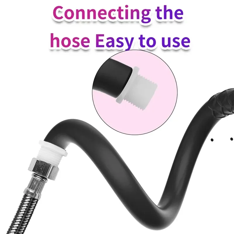 plug anal silicone avec tuyau bidet