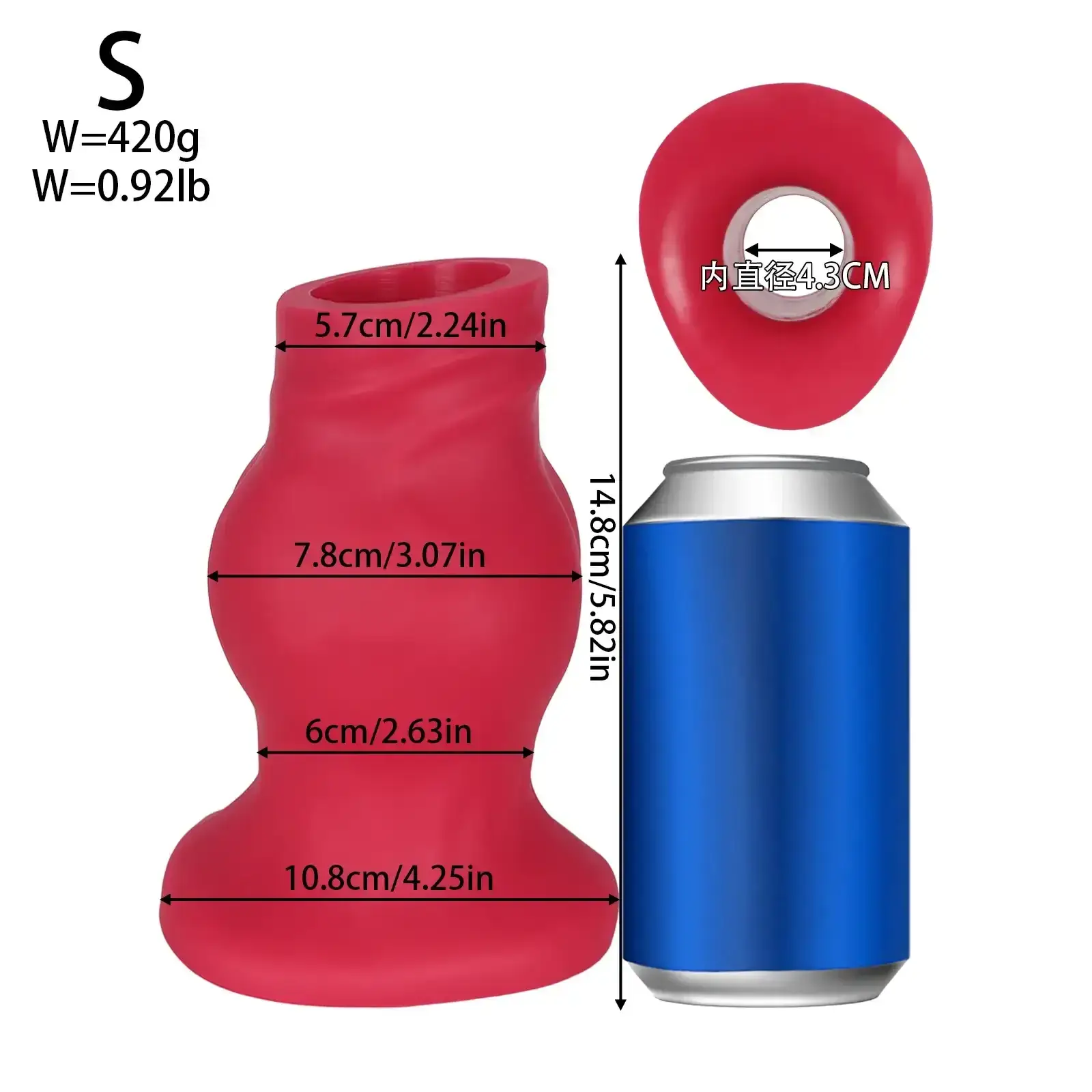 plug anal silicone avec ventouse