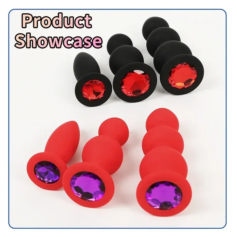 plug anal silicone glamour avec diamants