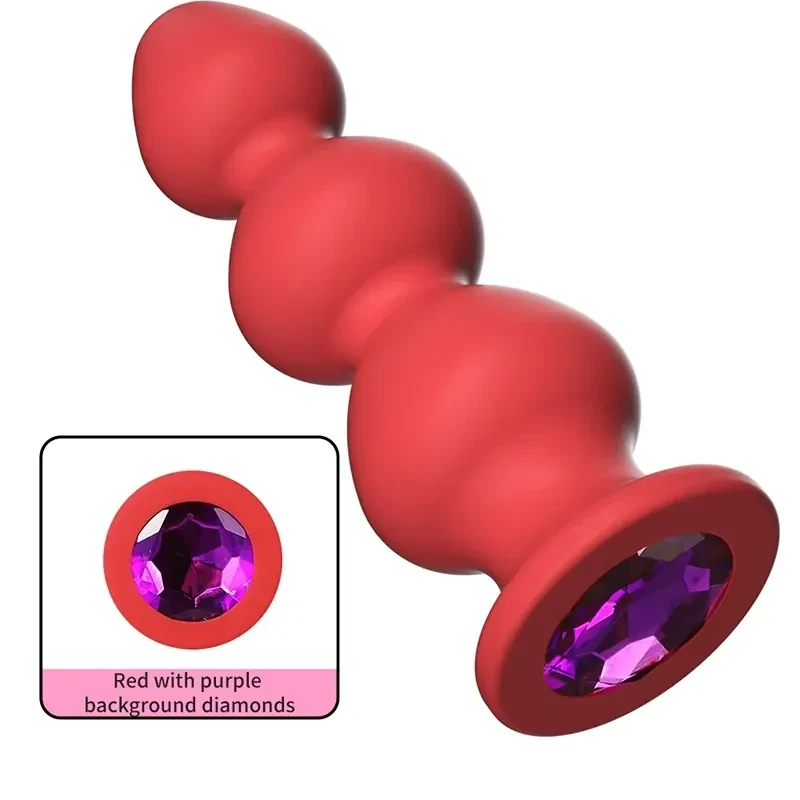 plug anal silicone grand avec diamants