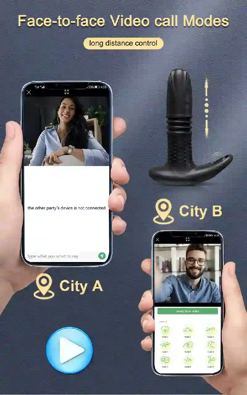 plug anal silicone medical app control