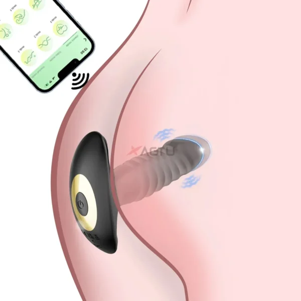 plug anal silicone médical avec design incurvé