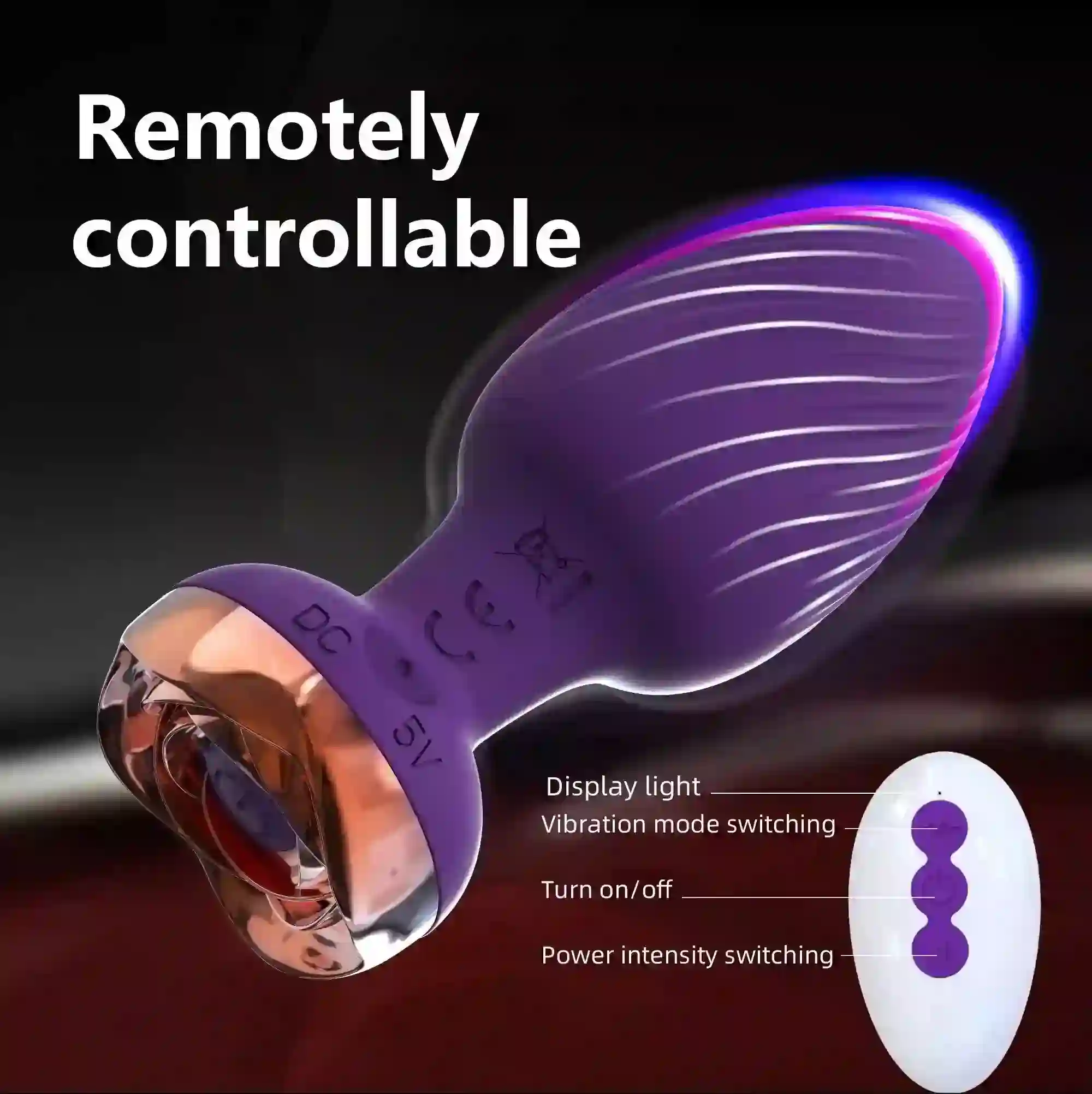 plug anal silicone medical vibrant
