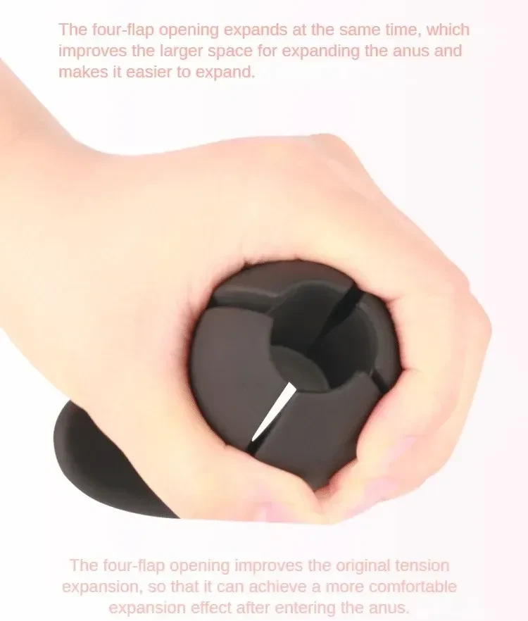 plug anal silicone pour expansion douce