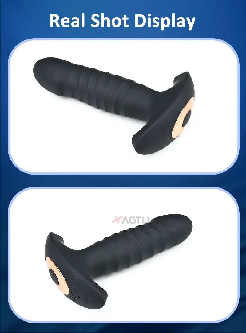 plug anal silicone retractable vibrant