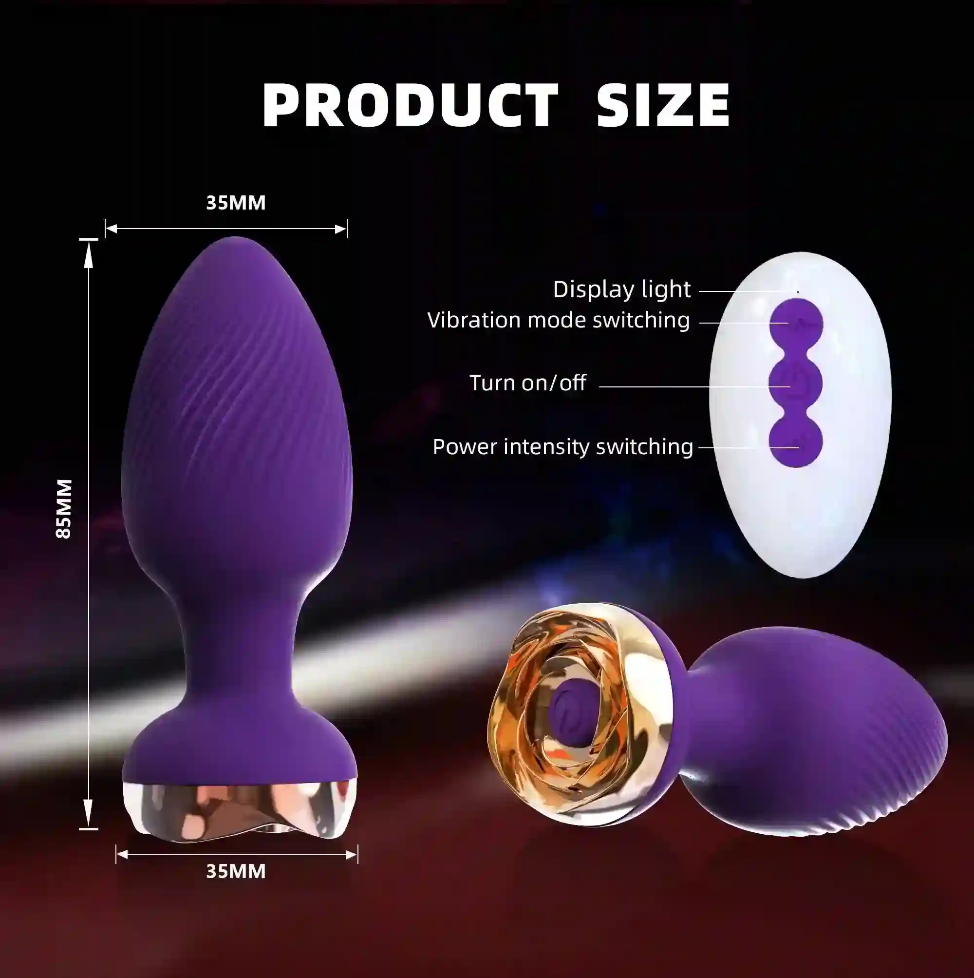 plug anal silicone rose etanche
